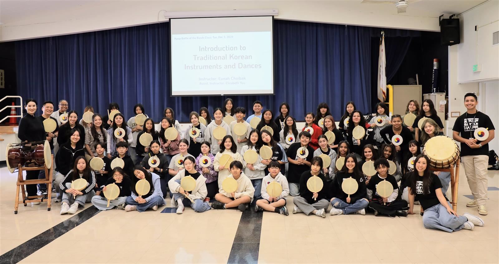 FSD K-pop trainees immersed themselves in traditional Korean instruments and dance lessons.